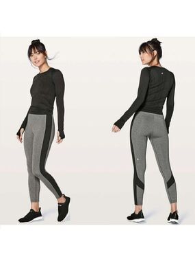 Lululemon | Box It Out Tights in Heathered Black / Black